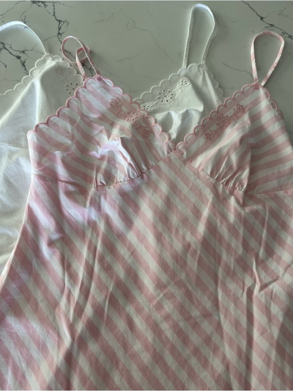 Victoria's Secret Lace-Trim Mini Slip. - Picture 2 of 16